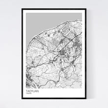 Load image into Gallery viewer, Taoyuan City Map Print