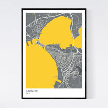 Load image into Gallery viewer, Taranto City Map Print