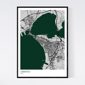 Taranto City Map Print