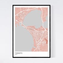 Load image into Gallery viewer, Taranto City Map Print