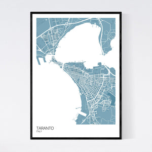 Taranto City Map Print