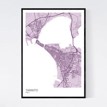 Load image into Gallery viewer, Taranto City Map Print