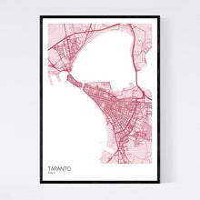 Load image into Gallery viewer, Taranto City Map Print