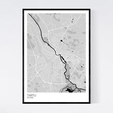 Load image into Gallery viewer, Tartu City Map Print