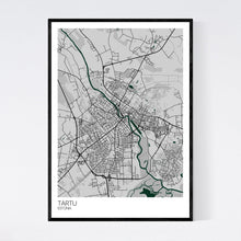Load image into Gallery viewer, Tartu City Map Print
