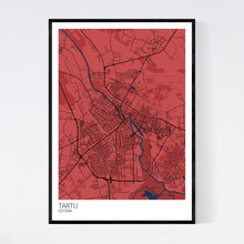 Load image into Gallery viewer, Tartu City Map Print