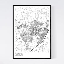 Load image into Gallery viewer, Taunton City Map Print