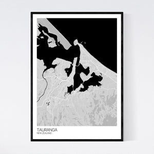 Tauranga City Map Print