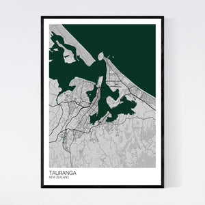 Tauranga City Map Print