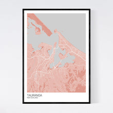 Load image into Gallery viewer, Tauranga City Map Print