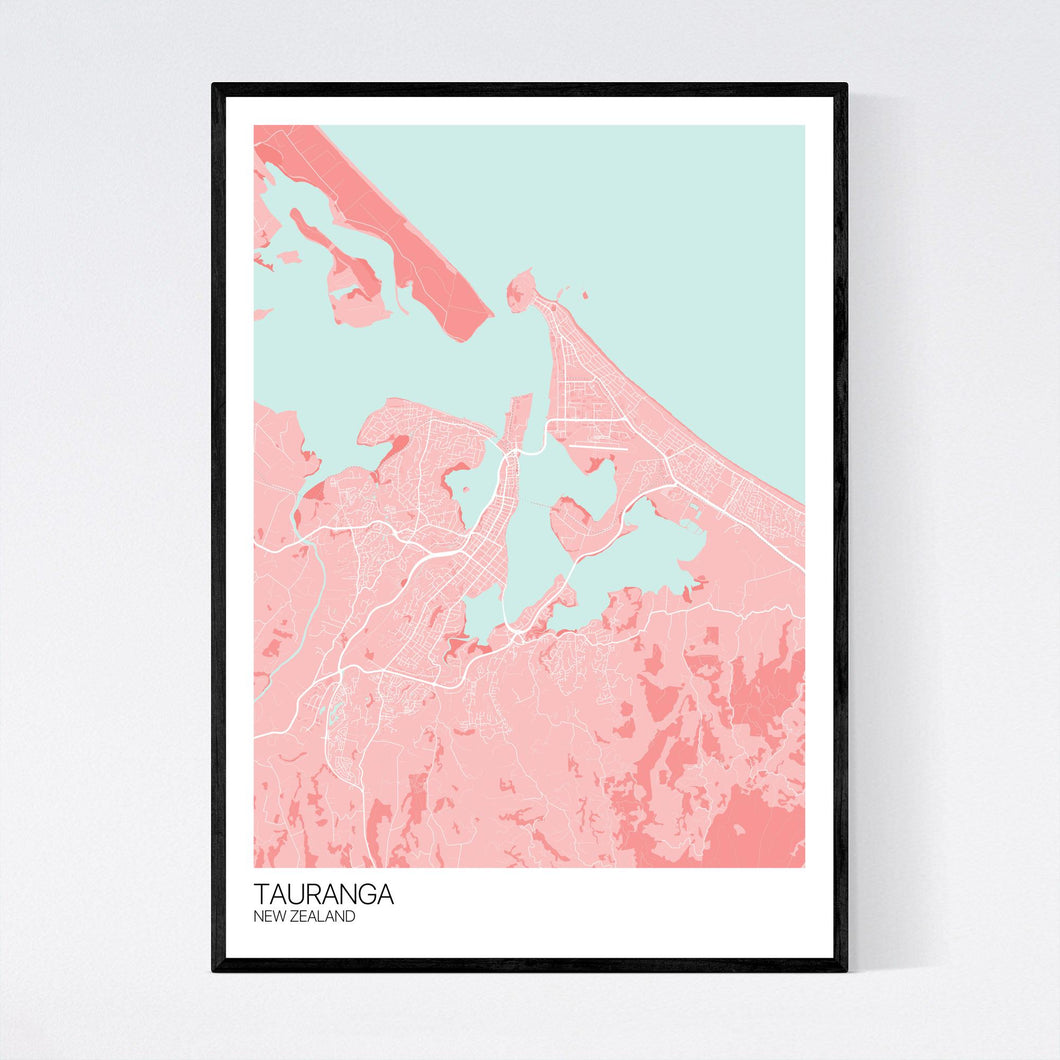 Tauranga City Map Print