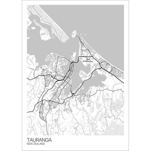 Map of Tauranga, New Zealand