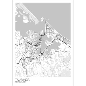 Map of Tauranga, New Zealand