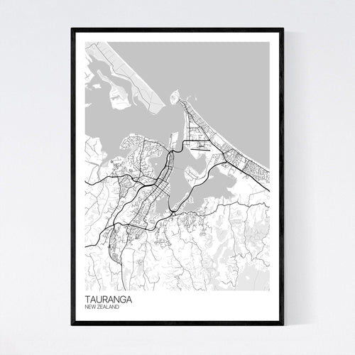 Map of Tauranga, New Zealand