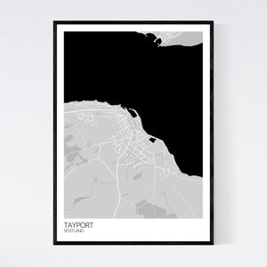 Tayport Town Map Print