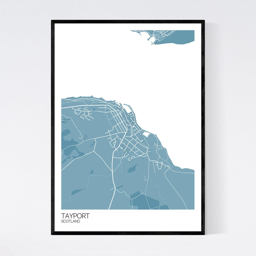 Tayport Town Map Print