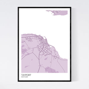 Tayport Town Map Print