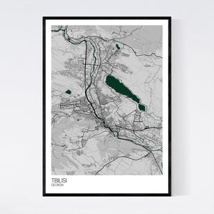 Tbilisi City Map Print