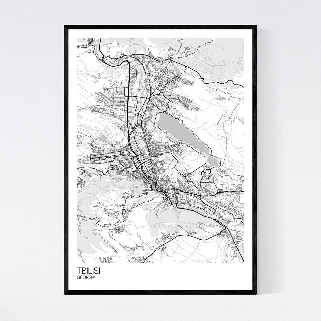 Tbilisi City Map Print