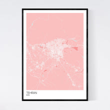 Load image into Gallery viewer, Tehran City Map Print