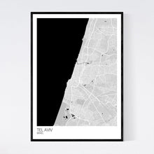Load image into Gallery viewer, Tel Aviv City Map Print