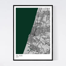 Load image into Gallery viewer, Tel Aviv City Map Print