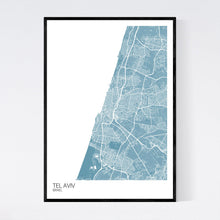 Load image into Gallery viewer, Tel Aviv City Map Print
