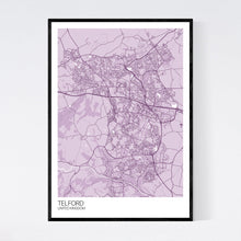 Load image into Gallery viewer, Telford City Map Print