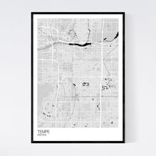 Load image into Gallery viewer, Tempe City Map Print