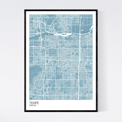 Map of Tempe, Arizona