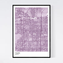 Load image into Gallery viewer, Tempe City Map Print