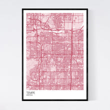 Load image into Gallery viewer, Tempe City Map Print