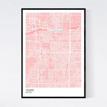 Load image into Gallery viewer, Tempe City Map Print