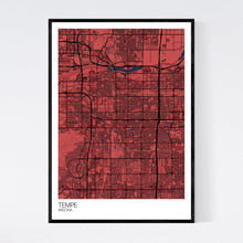 Load image into Gallery viewer, Tempe City Map Print