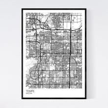 Load image into Gallery viewer, Tempe City Map Print