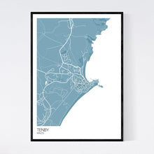 Load image into Gallery viewer, Tenby Town Map Print
