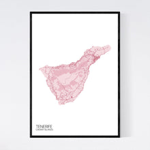 Load image into Gallery viewer, Tenerife Island Map Print