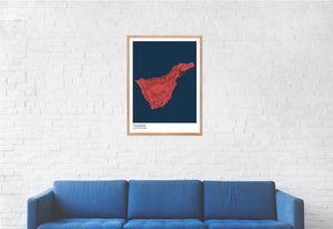 Map of Tenerife, Canary Islands