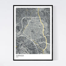 Load image into Gallery viewer, Terrassa City Map Print