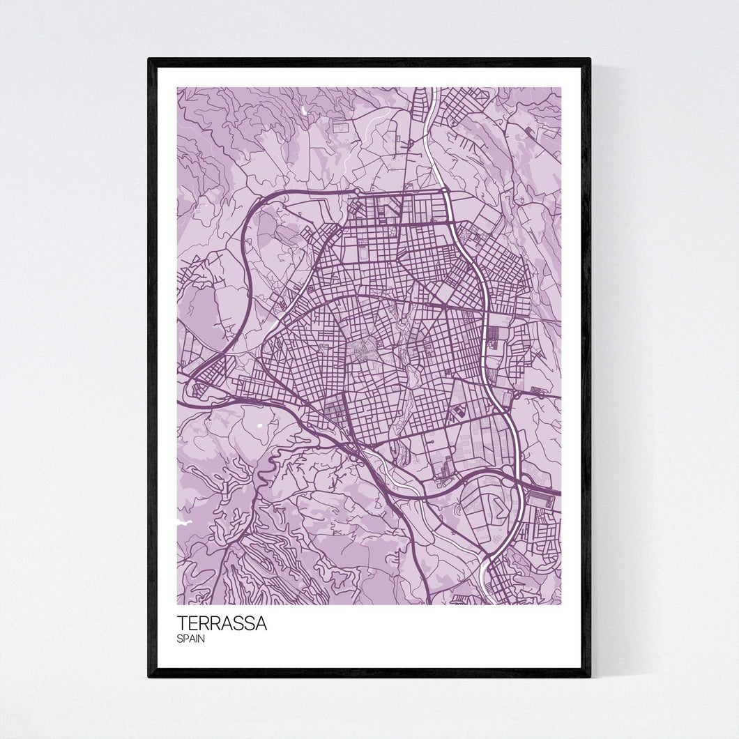 Terrassa City Map Print