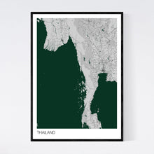 Load image into Gallery viewer, Thailand Country Map Print