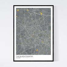 Load image into Gallery viewer, The Black Country Region Map Print
