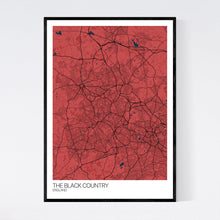Load image into Gallery viewer, The Black Country Region Map Print