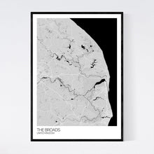 Load image into Gallery viewer, The Broads Region Map Print