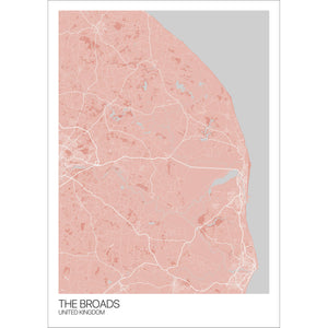 Map of The Broads, United Kingdom