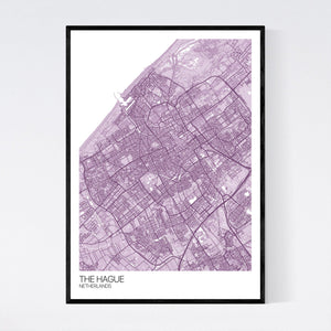The Hague City Map Print