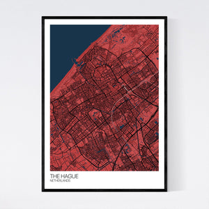 The Hague City Map Print