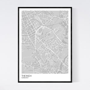 The Inch Neighbourhood Map Print
