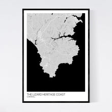 Load image into Gallery viewer, The Lizard Heritage Coast Region Map Print