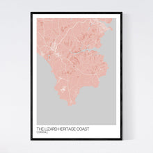 Load image into Gallery viewer, The Lizard Heritage Coast Region Map Print